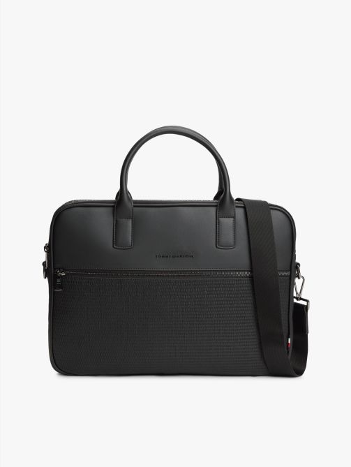 Woven Panel Laptop Bag