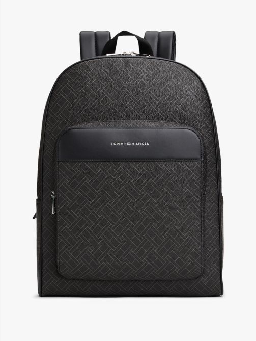 حقيبة ظهر مقببة بنسيج مختلط مزينة بعلم هيلفيغر