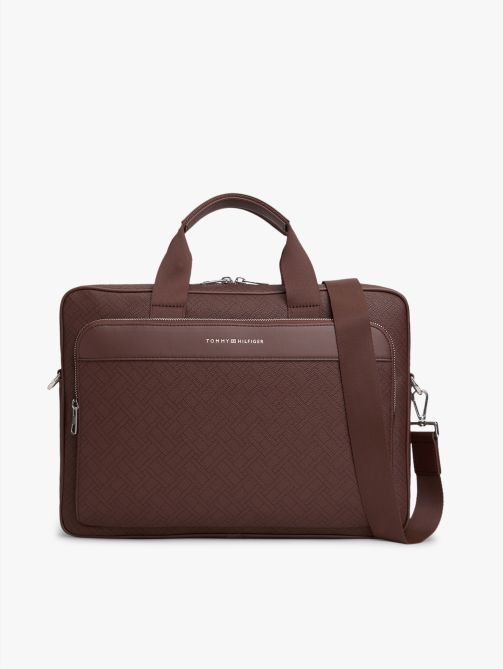 Hilfiger Flag Mixed Texture Laptop Bag