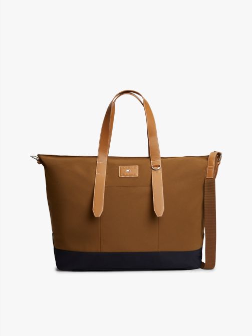 Casual Contrast Base Crossbody Duffel Bag