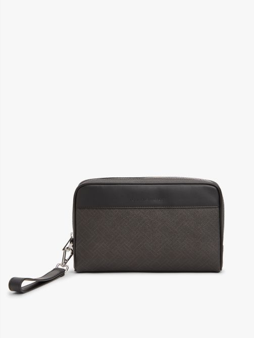 حقيبة صغيرة بنسيج مختلط مزينة بعلم هيلفيغر