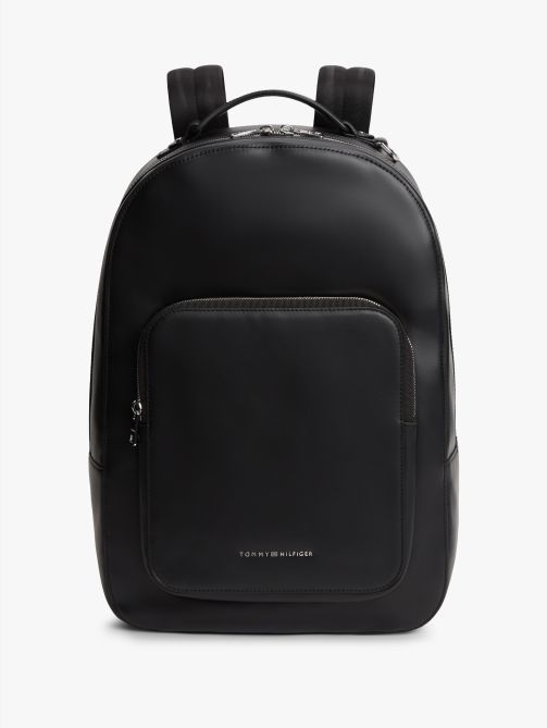 حقيبة ظهر مقببة جلد للأعمال