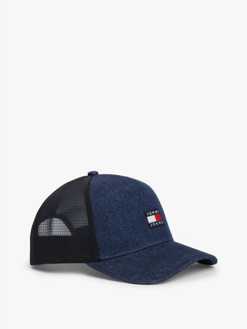 Heritage Logo Denim Trucker Cap