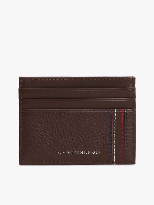 Logo Leather Credit Card Holder