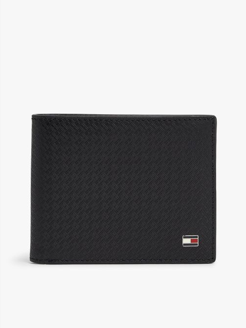 Embossed Flag Leather Bifold Wallet
