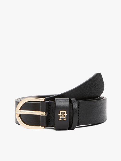 Essential TH Monogram Leather Belt