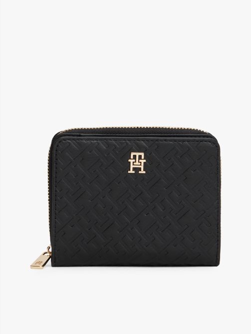 TH Monogram Zip-Around Wallet