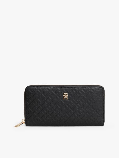 TH Monogram Zip-Around Wallet