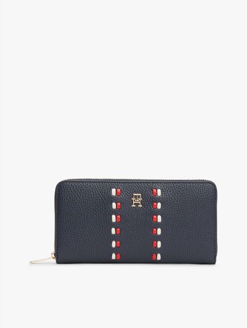 Hilfiger Icon Signature Tape Zip-Around Wallet