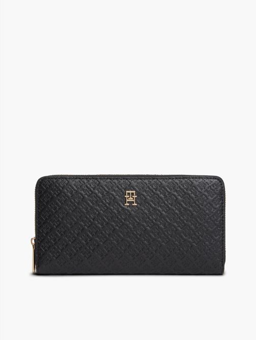 Hilfiger Icon Debossed Zip-Around Wallet