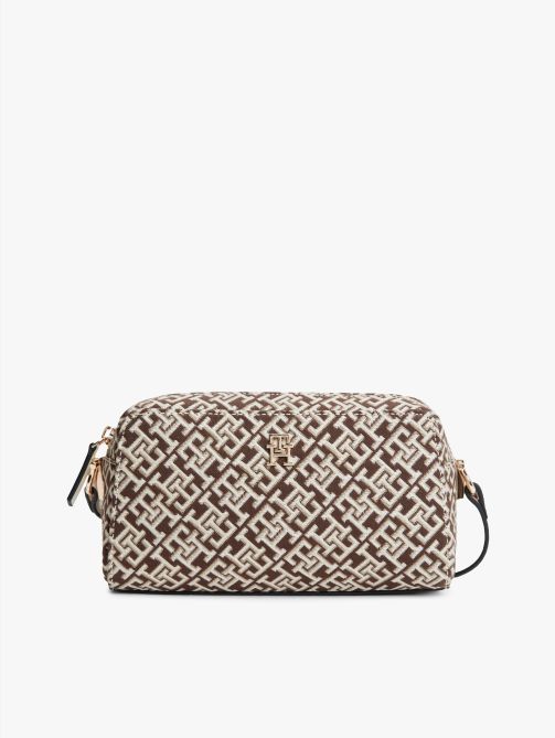 TH Monogram Jacquard Crossbody Camera Bag
