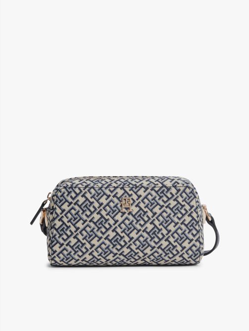 TH Monogram Jacquard Crossbody Camera Bag