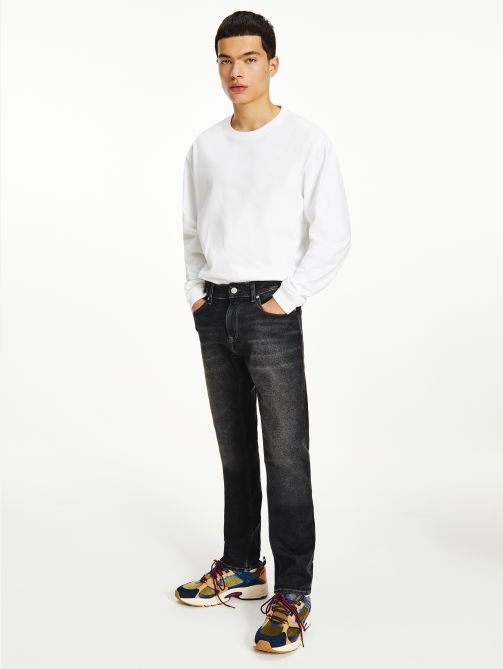 Scanton Slim Faded Black Jeans