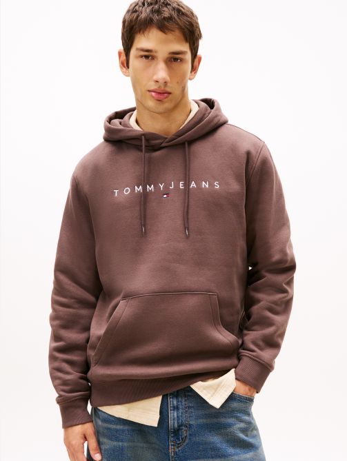 Logo Embroidery Drawstring Hoodie
