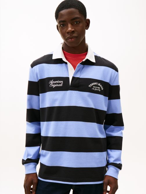Stripe Relaxed Rugby T-Shirt