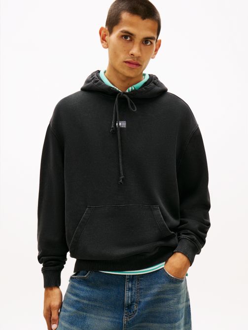 Overdyed Back Flag Badge Relaxed Hoody
