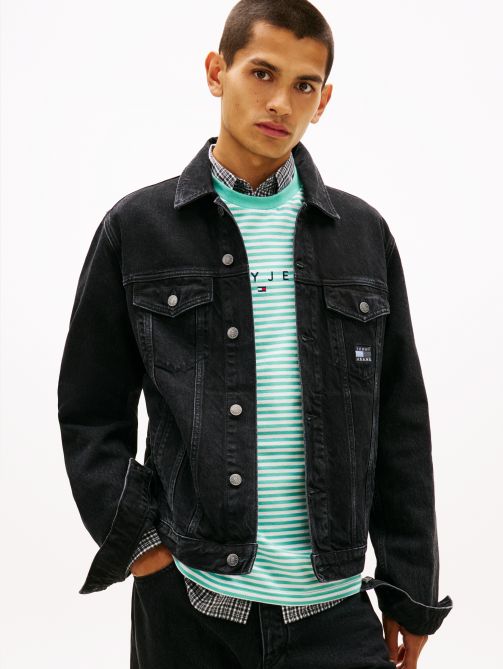 Ryan Back Logo Denim Trucker Jacket