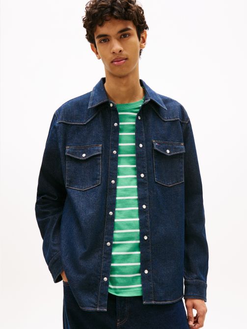 Regular Fit Western Denim Shirt