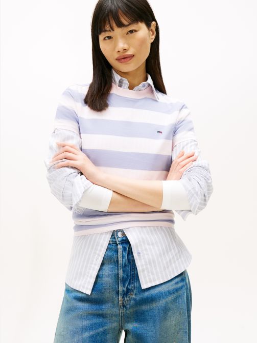 Flag Embroidery Jersey T-Shirt