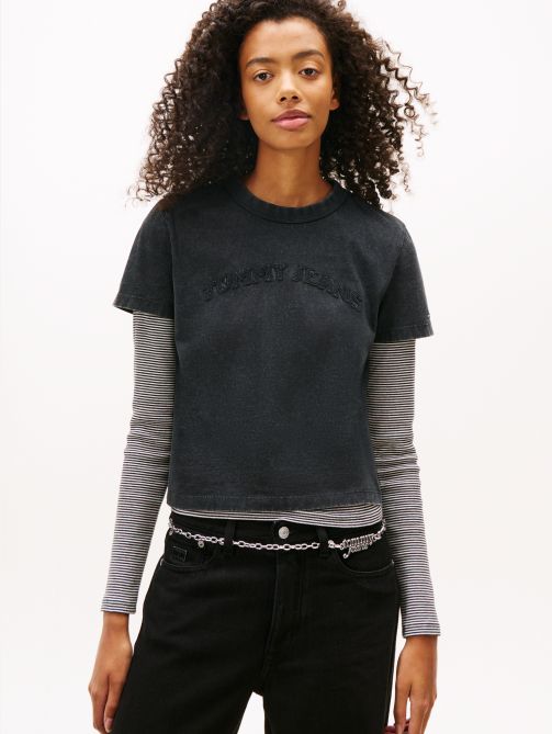 Regular Tonal Logo Crew Neck T-Shirt