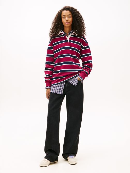 Mia Mid Rise Relaxed Straight Leg Black Jeans