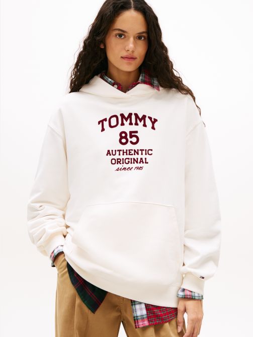 1985 Flock Logo Oversized Hoodie