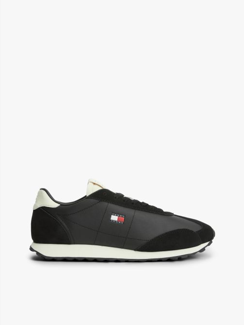 Retro Archive Runner Trainers with Leather