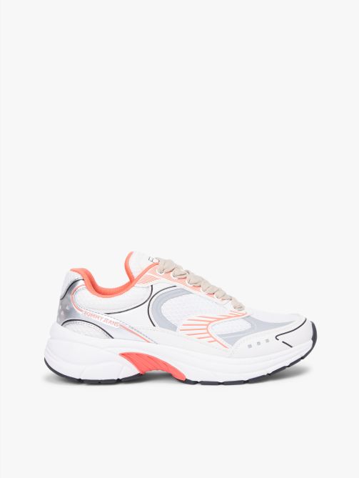 Mixed Texture Archive Runner Sneakers