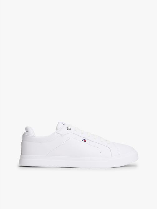 Lightweight Leather Cupsole Court Trainers