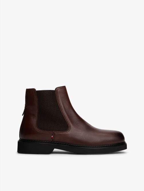 Lightweight Leather Chelsea Boots