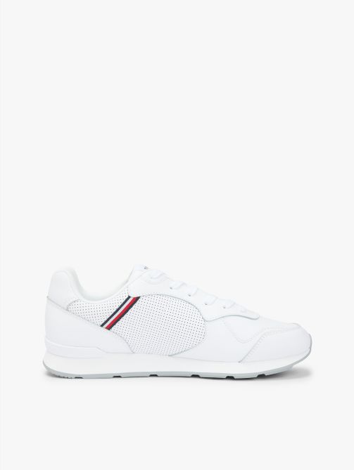 Signature Tape Trainers with Leather