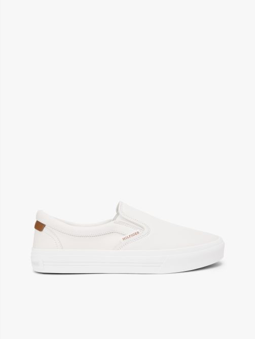 Leather Slip-On Cupsole Trainers