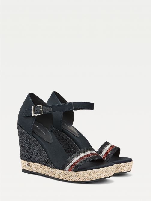 tommy hilfiger navy wedge sandals