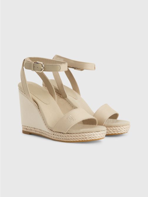 Rope Detail High Wedge Sandals