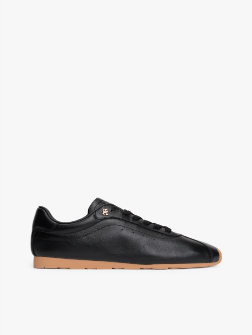 TH Monogram Low Profile Leather Trainers