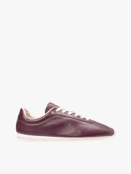 TH Monogram Low Profile Leather Trainers