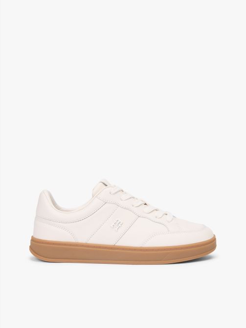 TH Monogram Leather Court Trainers