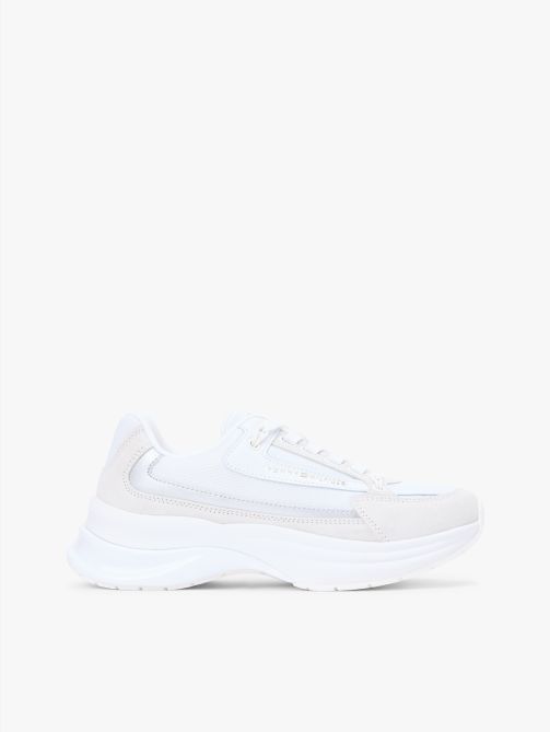 Suede Chunky Lace-Up Trainers