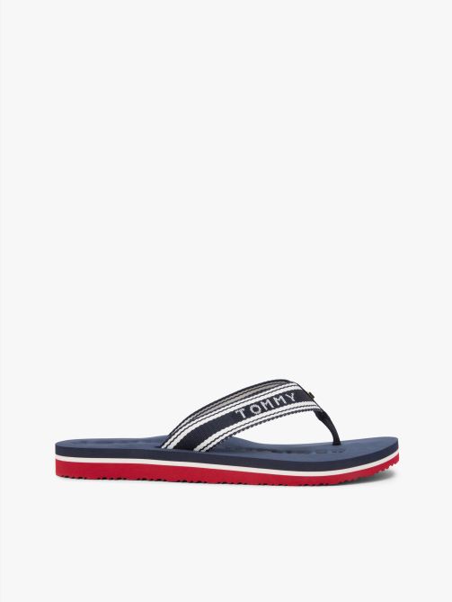 Webbing Strap Signature Flip-Flops