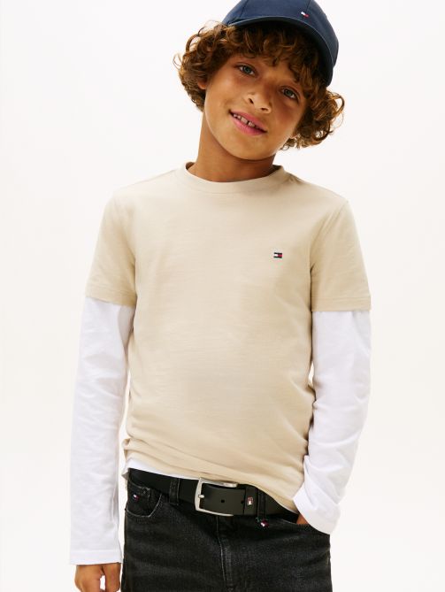 تيشيرت جيرسي بياقة دائرية