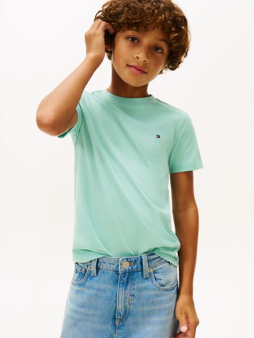 تيشيرت جيرسي بياقة دائرية