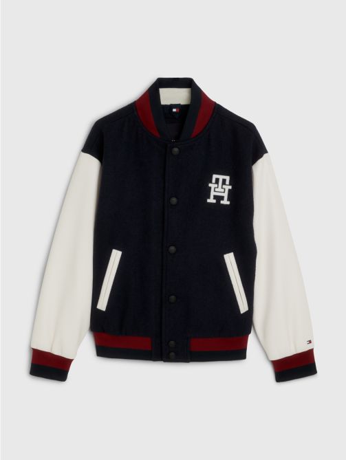 TH Monogram Varsity Bomber Jacket