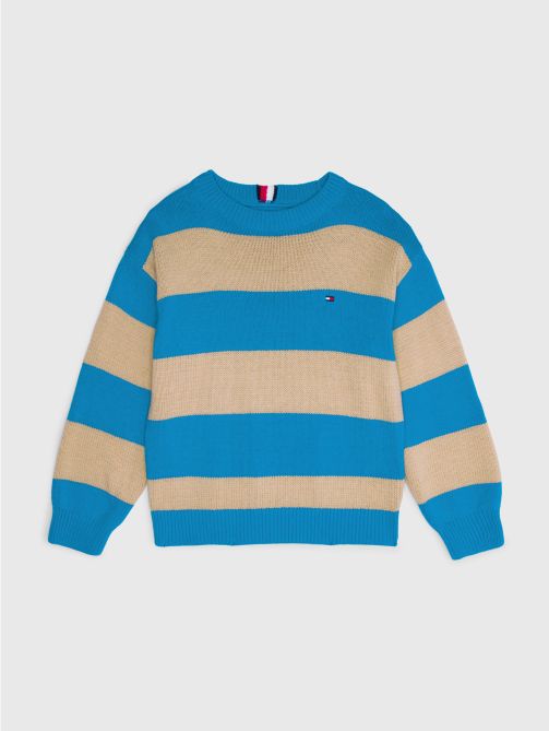 Tommy hilfiger block on sale stripe oversized sweater