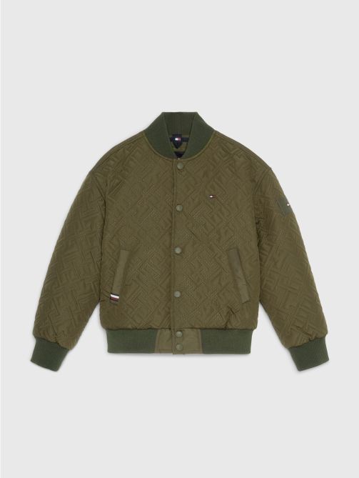 TH Monogram Quilted Bomber Jacket