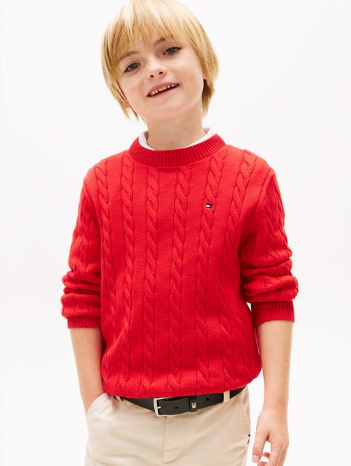 Essential Cable Knit Crew Neck Jumper