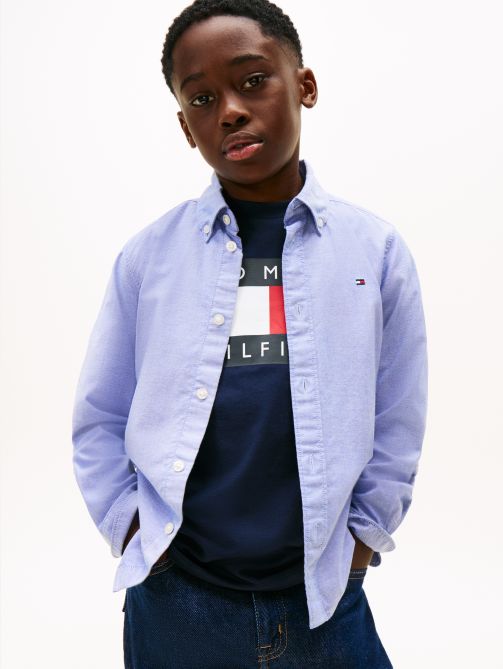 Flag Embroidery Oxford Shirt