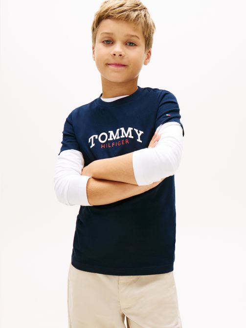 Logo Crew Neck Jersey T-Shirt