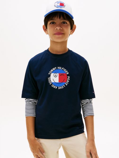 Smiley Flag Logo Jersey T-Shirt
