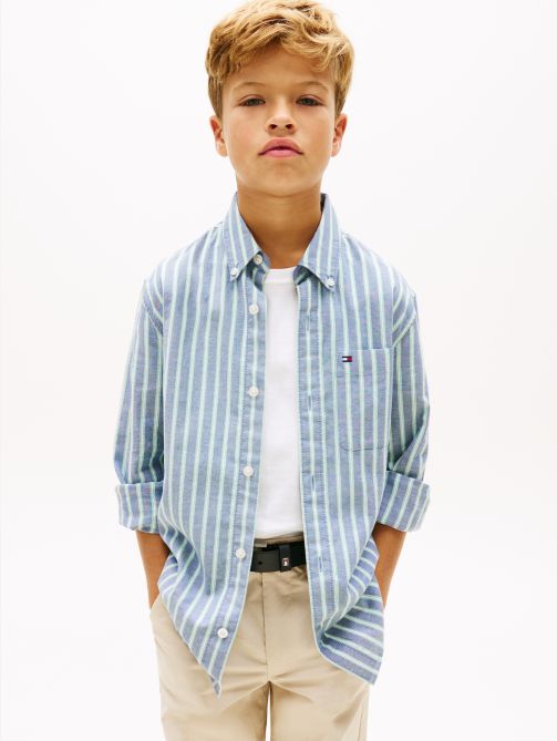 Essential Multicolour Ithaca Stripe Oxford Shirt