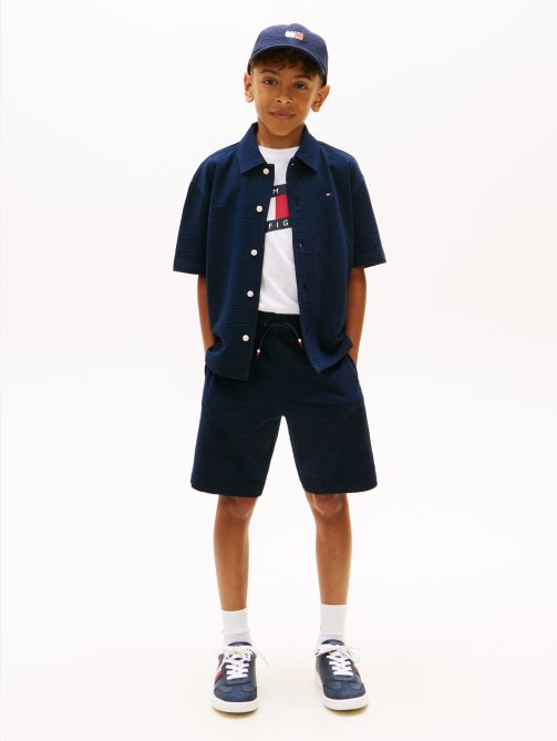 Jersey Seersucker Sweat Shorts